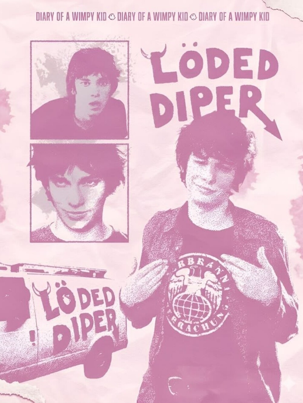 Rodrick Rules Pink Poster